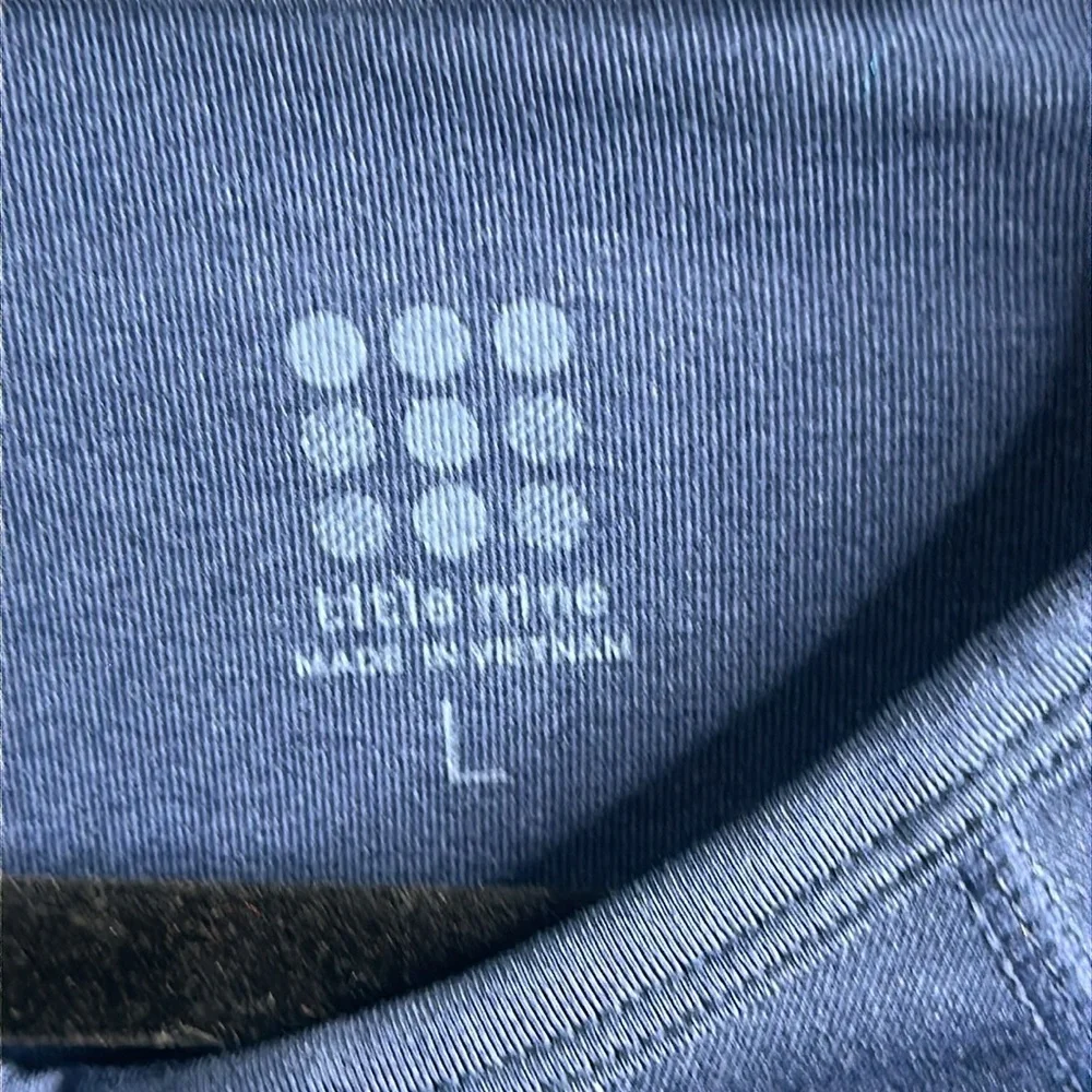 Title nine half zip top navy blue size L active wear gym - Picture 2 of 7